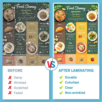 Laminating Sheets Thermal Laminate Pouches, Hold 11 X 17 Inch Sheet 25 Pack, 5 Mil Clear Laminated Pouch 11.5 X 17.5 Inch Lamination Paper for Laminator, round Corner, Home & Office